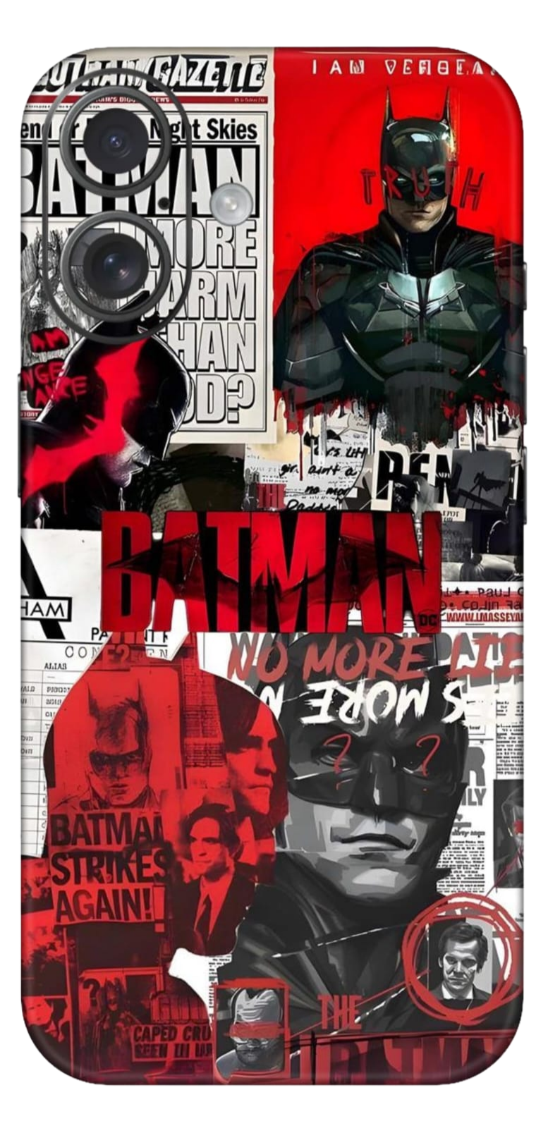Batman themed mobile skin